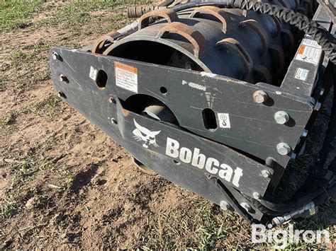 skid steer padfoot roller|vibratory roller attachment.